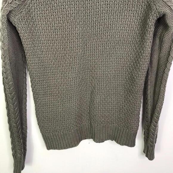 Lauren Ralph Lauren Sweater Womens Turtleneck Cableknit Chunky Heavy Cotton - Picture 4 of 8